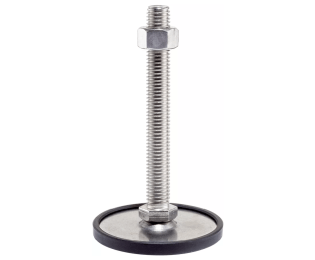 Picior de sustinere cu tija filetata din INOX cu protectie alunecare EH 22593.