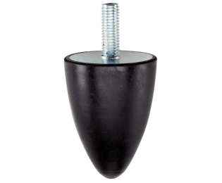 Amortizor forma parabolica din cauciuc cu  tija filetata  EH 25150.