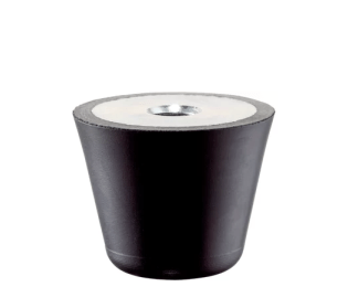 Amortizor forma de trunchi de con din cauciuc cu filet interior din otel EH 25150.