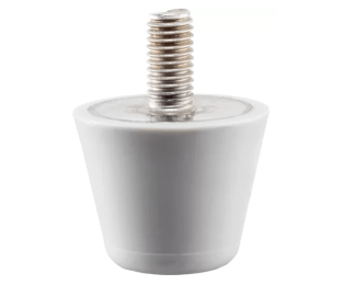 Amortizor forma de trunchi de con din silicon cu tija filetata din INOX EH 25151.