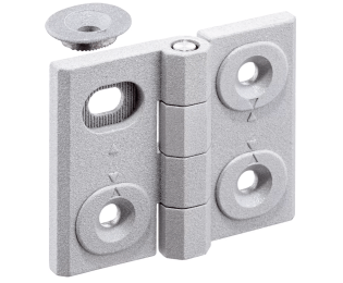 Balamale ajustabile pe latime din zinc turnat argintiu EH 25161.