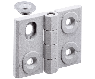 Balamale ajustabile pe inaltime din zinc turnat argintiu EH 25161.