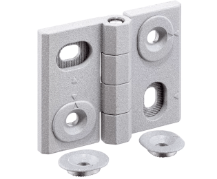 Balamale ajustabile pe inaltime si latime din zinc turnat argintiu EH 25161.