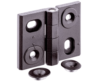 Balamale ajustabile pe inaltime si latime din zinc turnat negru EH 25161.