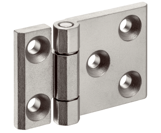 Balamale INOX cu o aripa prelungita gaura de montaj suplimentara si insertii de centrare EH 25162.