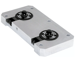 Placa de baza cu 2 sisteme Punct Zero actionate pneumatic EH 1990.127