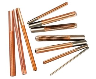 Electrozi electroeroziune cu filet din CUPRU si WOLFRAM-CUPRU