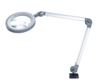 Lampa cu lupa cu brat dublu Waldmann MLD
