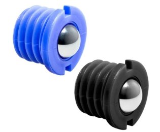 Su­ru­b de pre­siune cu guler POM si bila locas frontal INOX EH 22075.