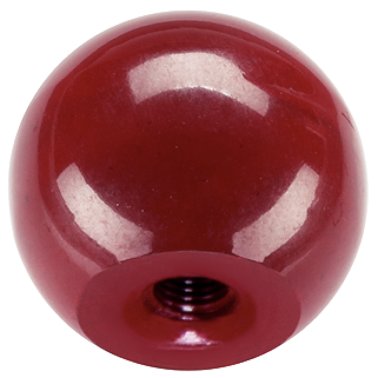 Maner sferic, DIN 319/cu filet din material presat, forma C | d1=20 mm / roşu | 24560.0520