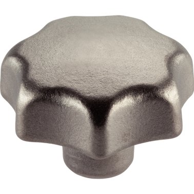 Mânere tip stea, DIN 6336 Oţel inoxidabil turnat/cu gaură înfundată filetată, forma E | d1=32 mm | 24661.0432