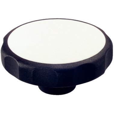 Mânere tip stea, plastic | d1=62 mm / d2=M10 / alb | 24750.0066