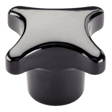 Mânere palmiforme, DIN 6335 material plastic/cu bucşă filetată, forma K | d1=63 mm / oțel | 24640.0263