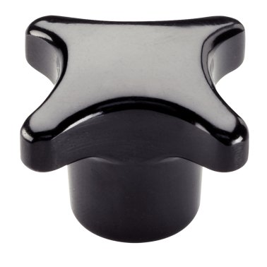 Mânere palmiforme, DIN 6335 material plastic/cu bucşă filetată, forma K | d1=50 mm / oțel inoxidabil | 24640.1250