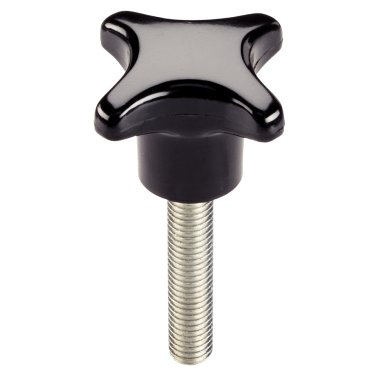 Şuruburi cu manetă palmiformă, DIN 6335 material plastic/forma L | d1=40 mm / d2=M8 / l=50 mm / oțel inoxidabil | 24730.1160