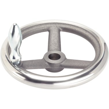 Roţi de manevră, DIN 950 fontă/fără canal, cu manetă fixa EH 24450., asamblată, forma B-F/G (anterior F 4) | d1=400 mm / d2=30 mm | 24580.0450