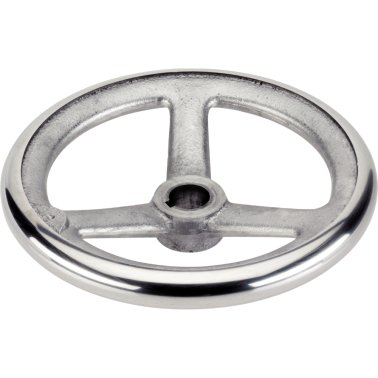 Roţi de manevră, DIN 950 metal neferos/cu nut, fără manetă, forma N-F/A (anterior A 3) | d1=80 mm / d2=12 mm | 24590.0101