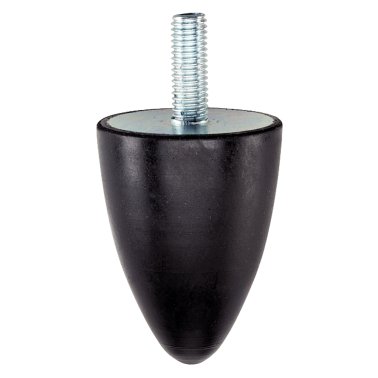 Amortizor din gumă, parabolic/cu şurub | d1=35 mm / l1=40 mm | 25150.0637