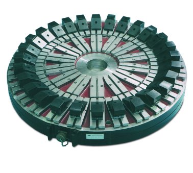 Placa rotunda de fixare electro-permanent magnetica speciala cu poluri radiale RP/S 8025