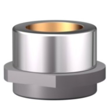 Bucsa de ghidare cu guler otel/bronz cu lubrifiant solid, ISO9448-6, DIN9831 | d1=50 mm