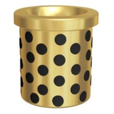 Bucsa de ghidare cu flansa din bronz cu lubrifiant solid | d1=80 mm