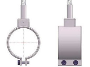 Rezistenta electrica duza injectie DHB 20 MS manta alama, izolatie mica, racord perpendicular A90 D1=28 mm