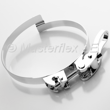 Colier cu punte de trecere si clema fixare rapida Clip-Grip Quick-Fix din inox 1.4301 DN=75 mm