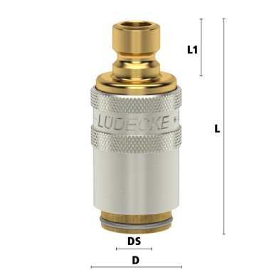 Cupla dreapta legatura DN6 - DN6 fara ventil 