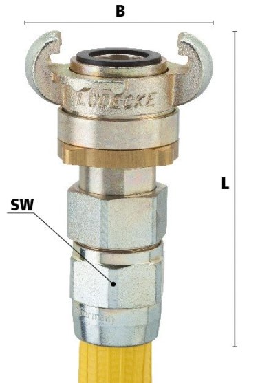 Cupla FlatLock presare prin insurubare cu racord cu gheara MODY DN=19 mm