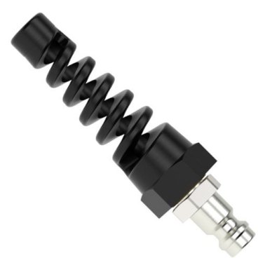 Niplu rapid fix furtun spiralat MODY din alama MS 58 protectie furtun PU 4x6 mm