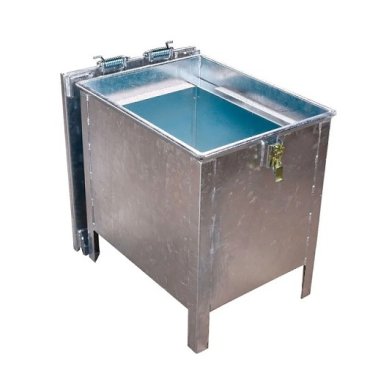 Recipient depozitare baterii litiu-ion din otel zincat 91,8 litri