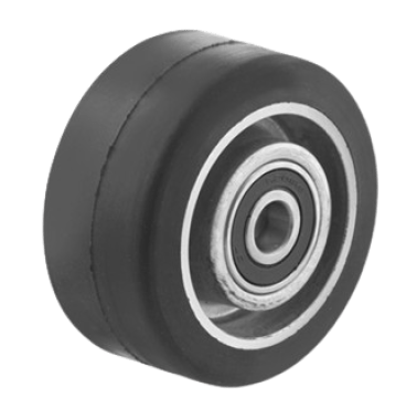 Roata cauciuc elastic, portanta WLL=120 kg, D=80 mm