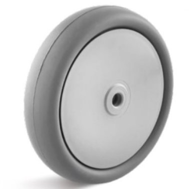 Roata cauciuc termoplastic, rulment cu bila, WLL=40 kg, D=50 mm