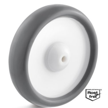 Roata termoplast, rulment INOX, WLL=180 kg, D=160 mm