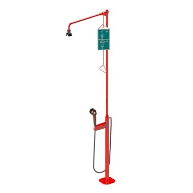 Dus decontaminare corporal si ocular fara rezervor cu fixare pe podea DVGW 3/4"