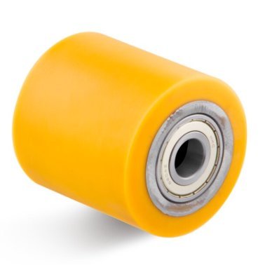 Rola ghidaj poliuretan rigid, diametru trecere 20mm, WLL=450 kg, D=82 mm