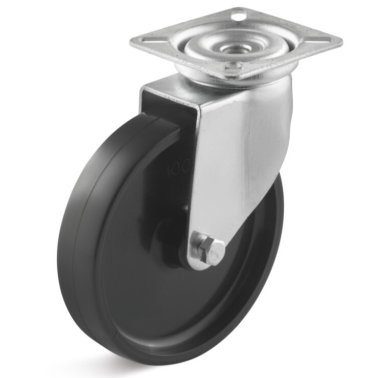 Roata poliamida, seria LIGHT, carcasa pivotanta, WLL=60 kg, D=100 mm