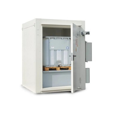 Container antifoc RFP 115-10 pentru depozitare recipiente mici, butoaie de 200 litri si IBC-uri