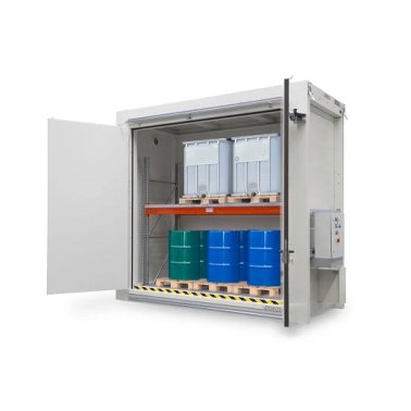 Container antifoc RFP 315.30 depozitare butoaie de 200 litri si IBC-uri