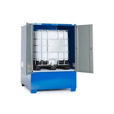 Dulap SteelSafe C depozitare butoaie 200 litri si IBC-uri