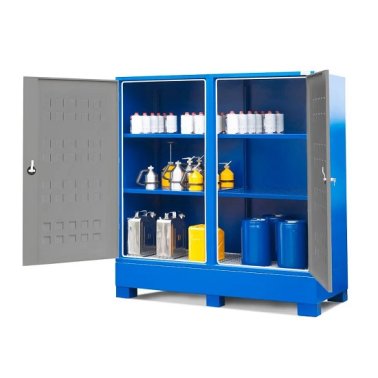 Dulap SteelSafe D2 depozitare recipiente mici usi batante