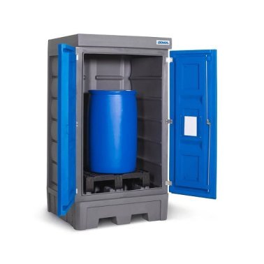 Dulap PolySafe D1 depozitare butoaie 200 litri cu usi batante