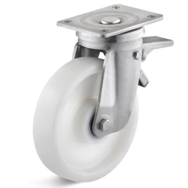 Roata poliamida, seria IHB-PAM, carcasa pivotanta cu frana, WLL=1000 kg, D=200 mm