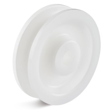 Roata pentru cablu din poliamida, lagar alunecare, WLL=45 kg, D=48 mm
