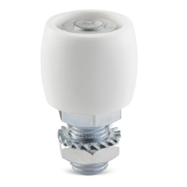 Rola poliamida bombata ghidaj poarta cu sina, WLL=125 kg, D=52 mm