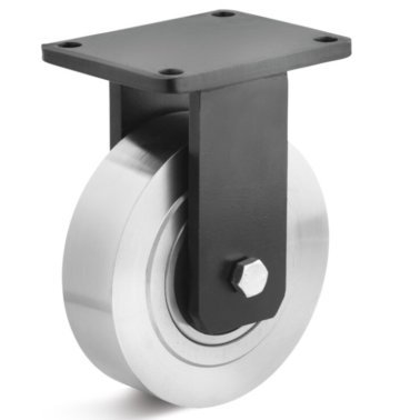 Roata din otel, rulment cu bila, carcasa fixa HEAVY DUTY, WLL=10000 kg, D=250 mm