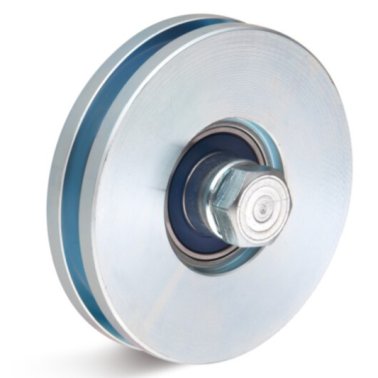 Roata rulare otel canelura dreapta, rulment cu bila, WLL=70 kg, D=50 mm