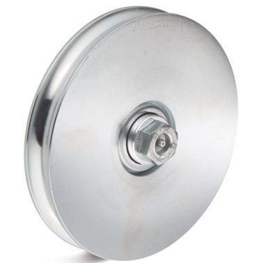 Roata rulare otel canelura semirotunda cu ungere, rulment, WLL=750 kg, D=197 mm