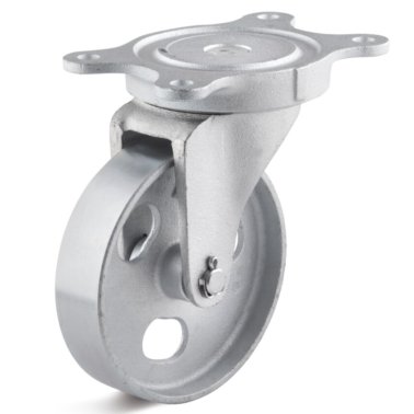 Roata din fonta, rulment alunecare, carcasa pivotanta, WLL=1000 kg, D=200 mm