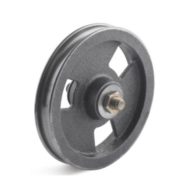 Roata pentru cablu cu ax din fonta, rulment cu role, WLL=35 kg, D=75 mm
